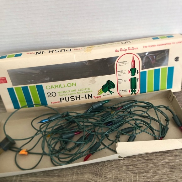 Vtg Carillon 20 Miniature Push-In Lights - Picture 11 of 15